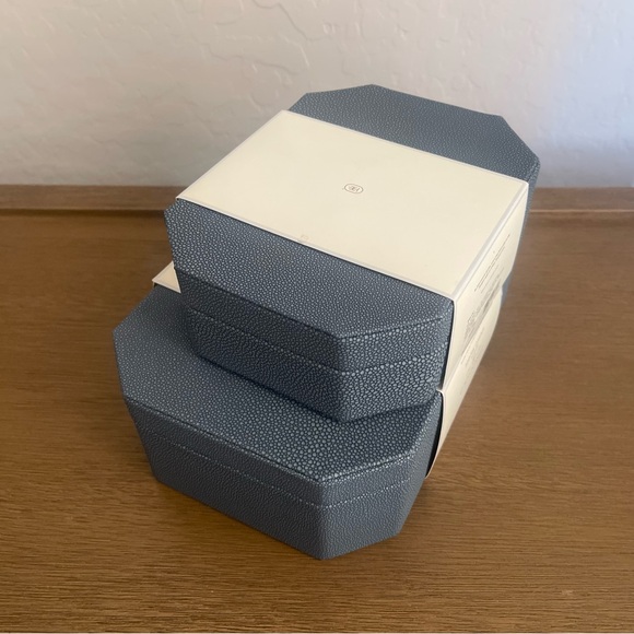 Shagreen Boxes Blue with Lid - Threshold™ designed with Studio McGee - Picture 7 of 7